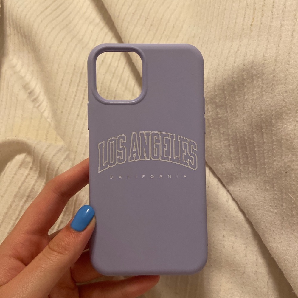 Purple Los Angeles iPhone 11 Pro phone case